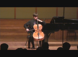 Benjamin Lash, cello, 2nd place Senior Division